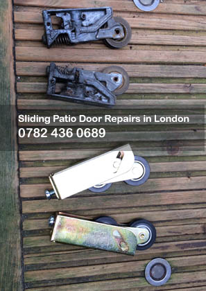 Replacement roller wheel for garden patio door